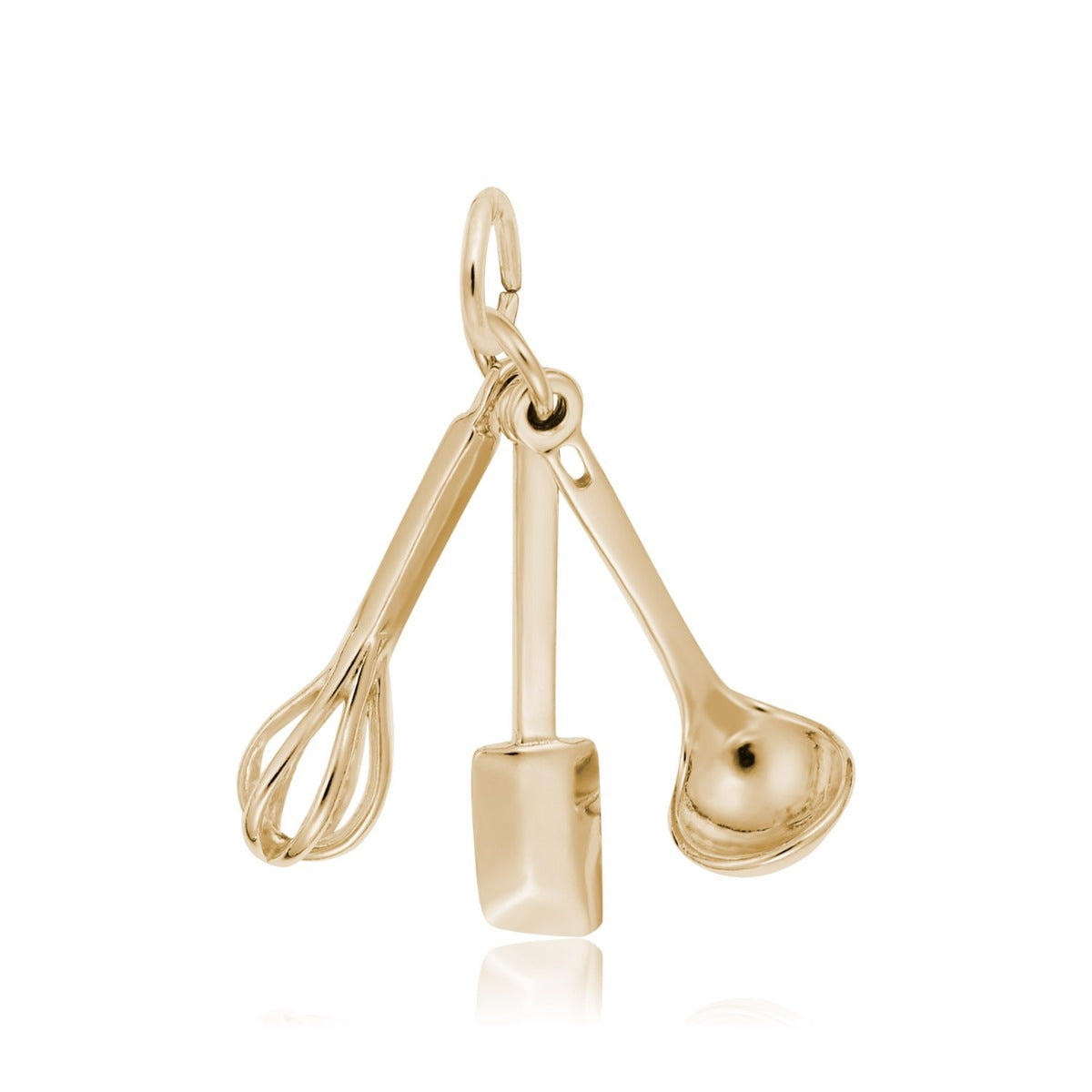Cooking Utensils Charm in 14K Yellow Gold