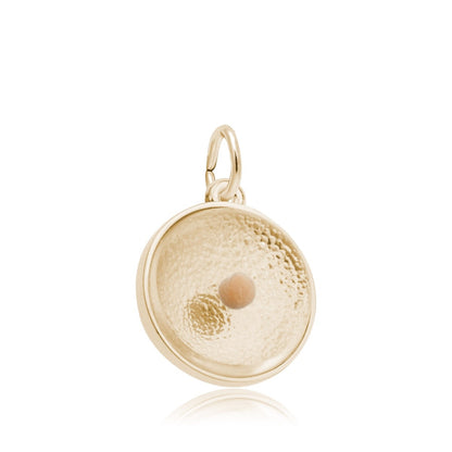 Mustard Seed Charm in 14K Yellow Gold