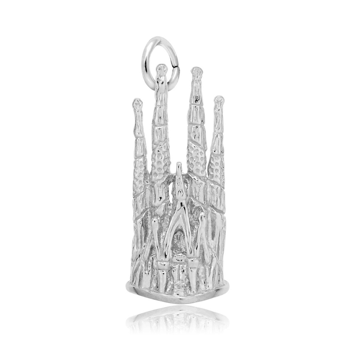La Sagrada Familia Charm in Sterling Silver