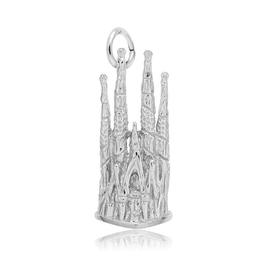 La Sagrada Familia Charm in Sterling Silver