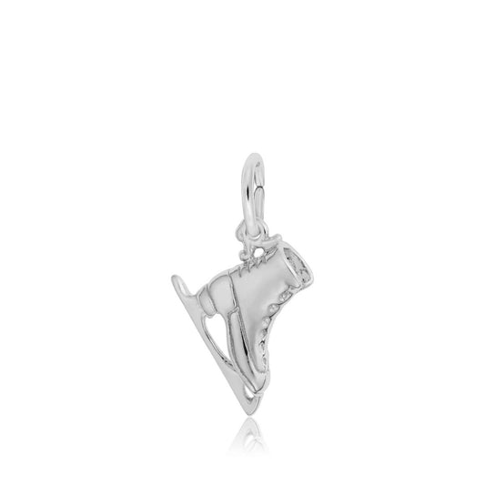 Figure Skate Charm in Sterling Silver