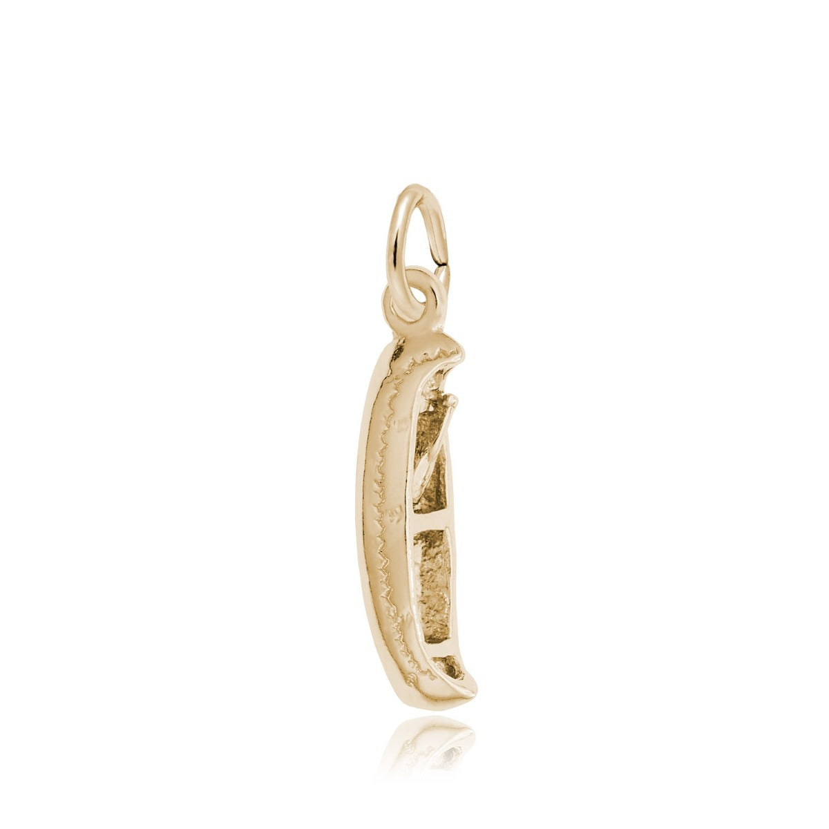 Canoe Charm in 14K Yellow Gold