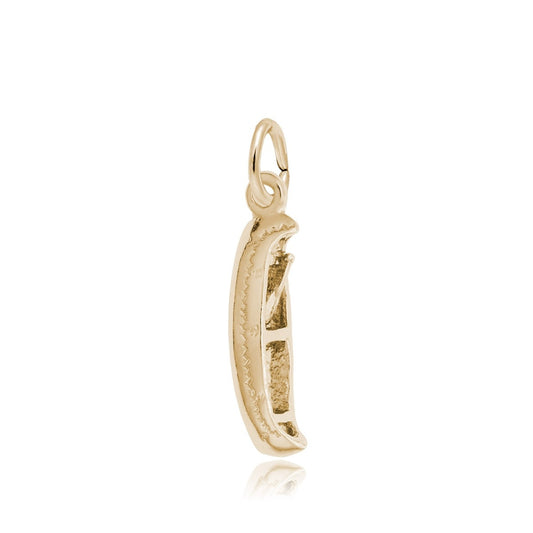 Canoe Charm in 14K Yellow Gold
