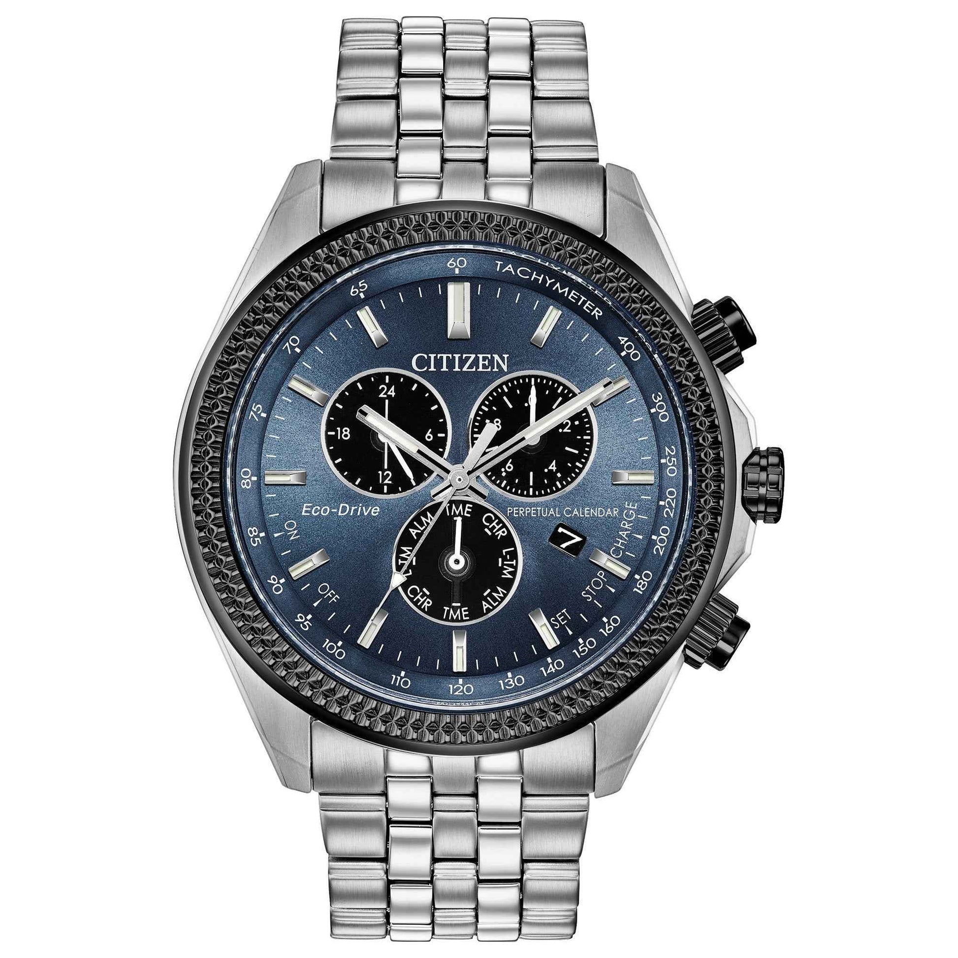 Citizen Men's Brycen Chronograph Stainless Steel Watch with Blue-gray Dial