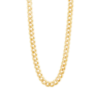 7.07mm Men's 24-inch Solid Curb Chain in 10K Gold