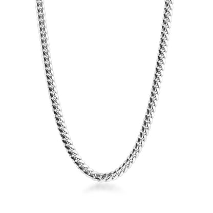 4mm 20-inch Miami Cuban Chain in Sterling Silver