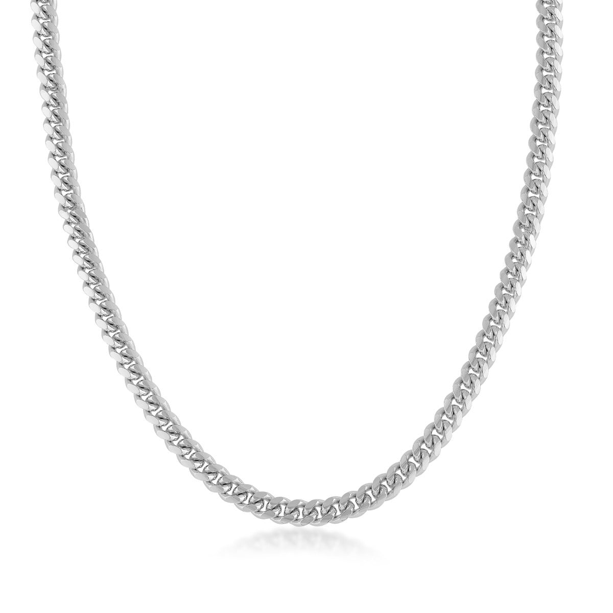 5mm 24-inch Miami Cuban Chain in Sterling Silver