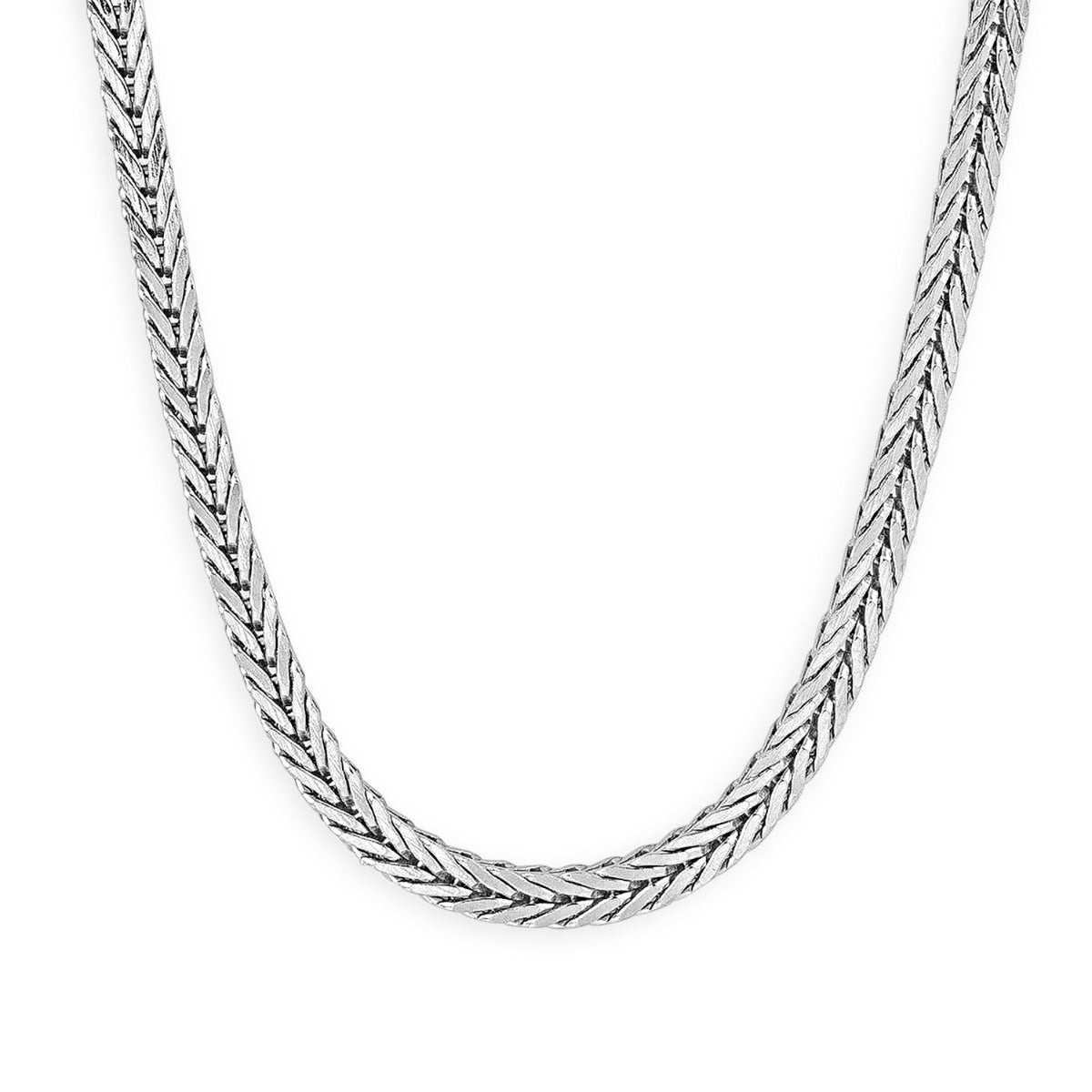 3.8mm 24-inch Franco Chain in Sterling Silver