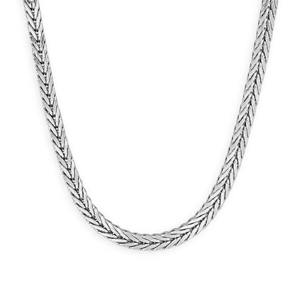 3.8mm 24-inch Franco Chain in Sterling Silver