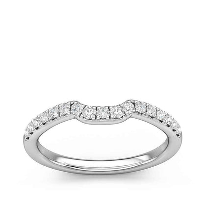 Designed With Love 1/5 ct. tw. Diamond Wedding Band in 14K White Gold