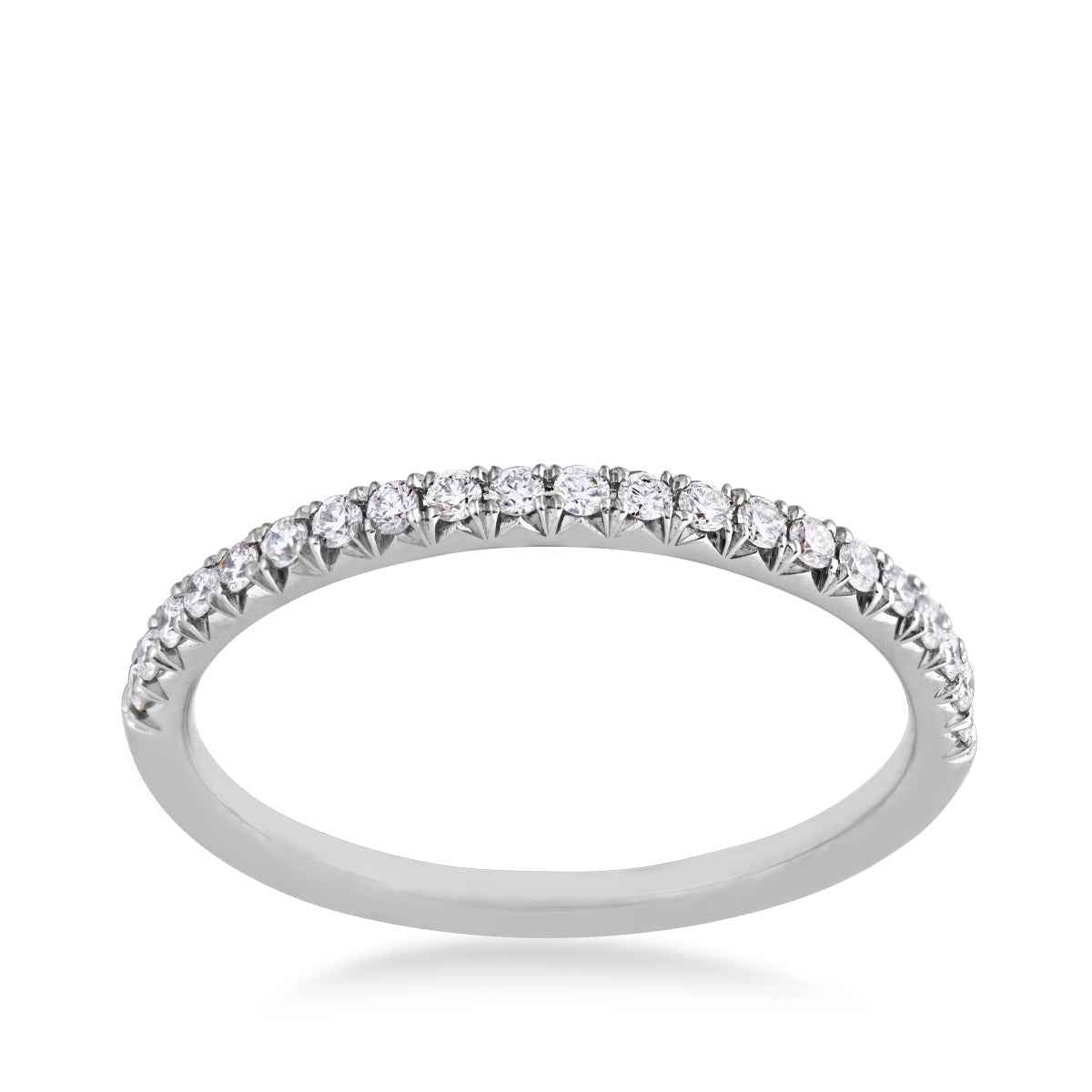 Brilliantly Yours 1/5 ct. tw. Round Diamond Wedding Band in 14K White Gold