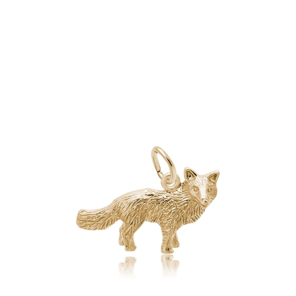 Fox Charm in 14K Yellow Gold