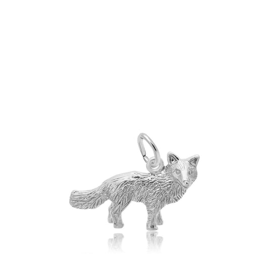 Fox Charm in Sterling Silver