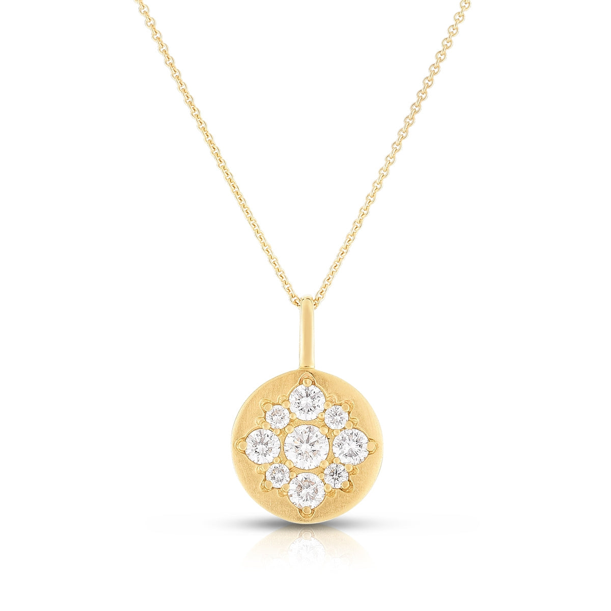 3/8 ct. tw. Diamond Medallion Pendant in 14K Yellow Gold