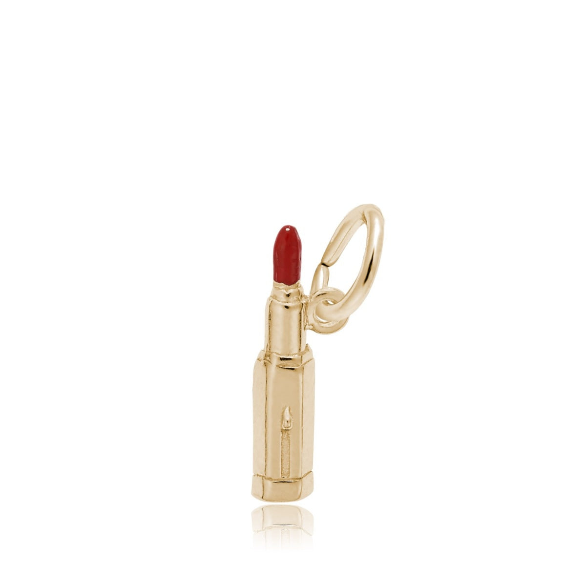 Lipstick Charm in 14K Yellow Gold