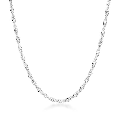3.5mm 16-inch Singapore Chain in Sterling Silver