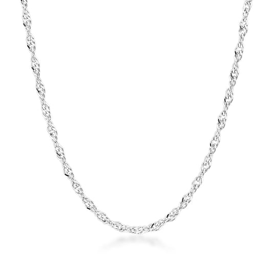 3.5mm 16-inch Singapore Chain in Sterling Silver