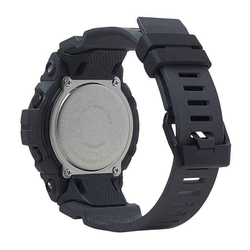 G-Shock Men's G-Squad Black Watch with Black Dial & Black Strap front view