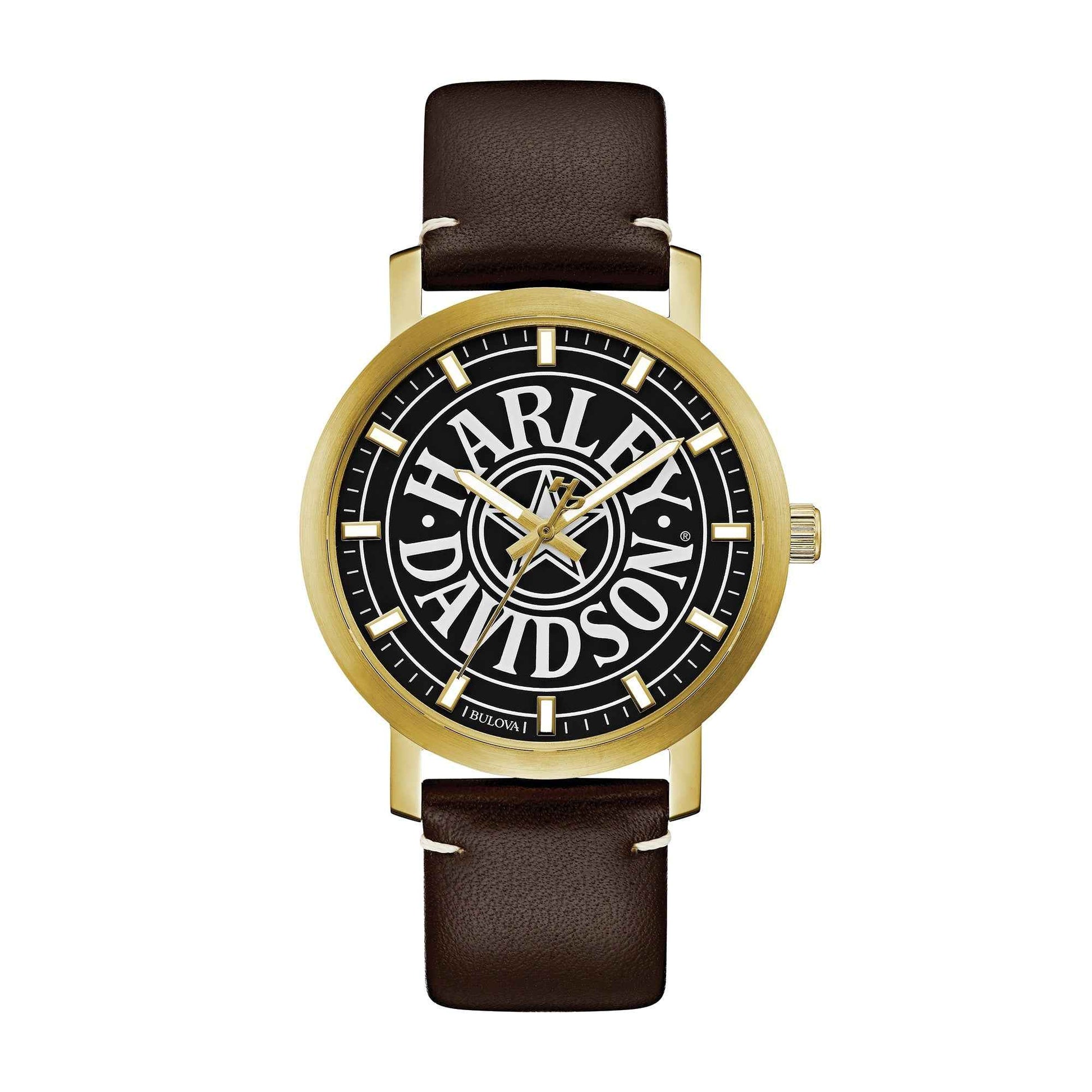 Harley Davidson Men's Watch with Fat Boy Logo