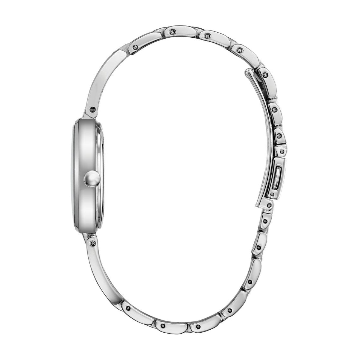 Citizen Ladies' Axiom Eco-Drive Stainless Steel Watch with Mother of Pearl Dial front view