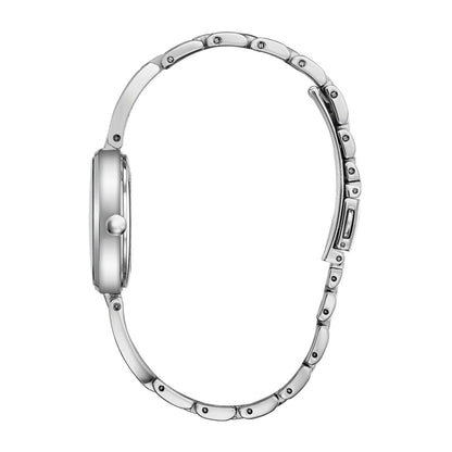 Citizen Ladies' Axiom Eco-Drive Stainless Steel Watch with Mother of Pearl Dial front view