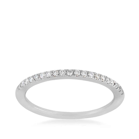 1/7 ct. tw. Ladies' Diamond Prong Band in 14K White Gold