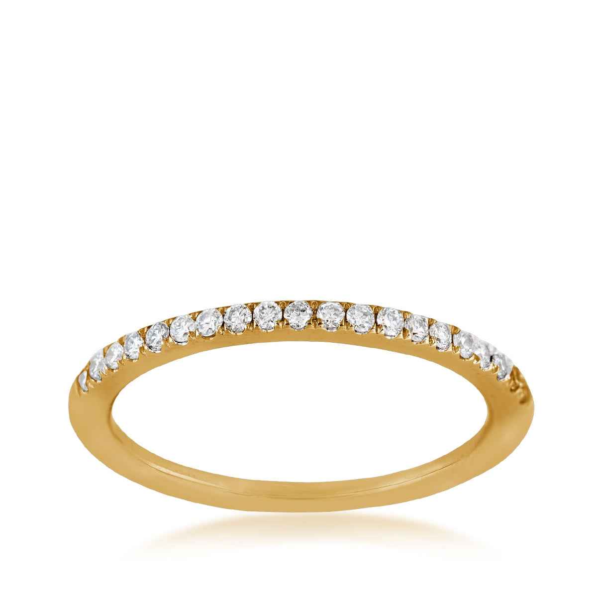 1/7 ct. tw. Ladies' Diamond Prong Band in 14K Yellow Gold