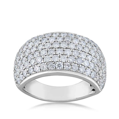 2 ct. tw. Round Diamond 7-Row Anniversary Band in 10K White Gold -@200D 10W