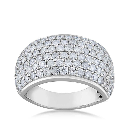 2 ct. tw. Round Diamond 7-Row Anniversary Band in 10K White Gold -@200D 10W