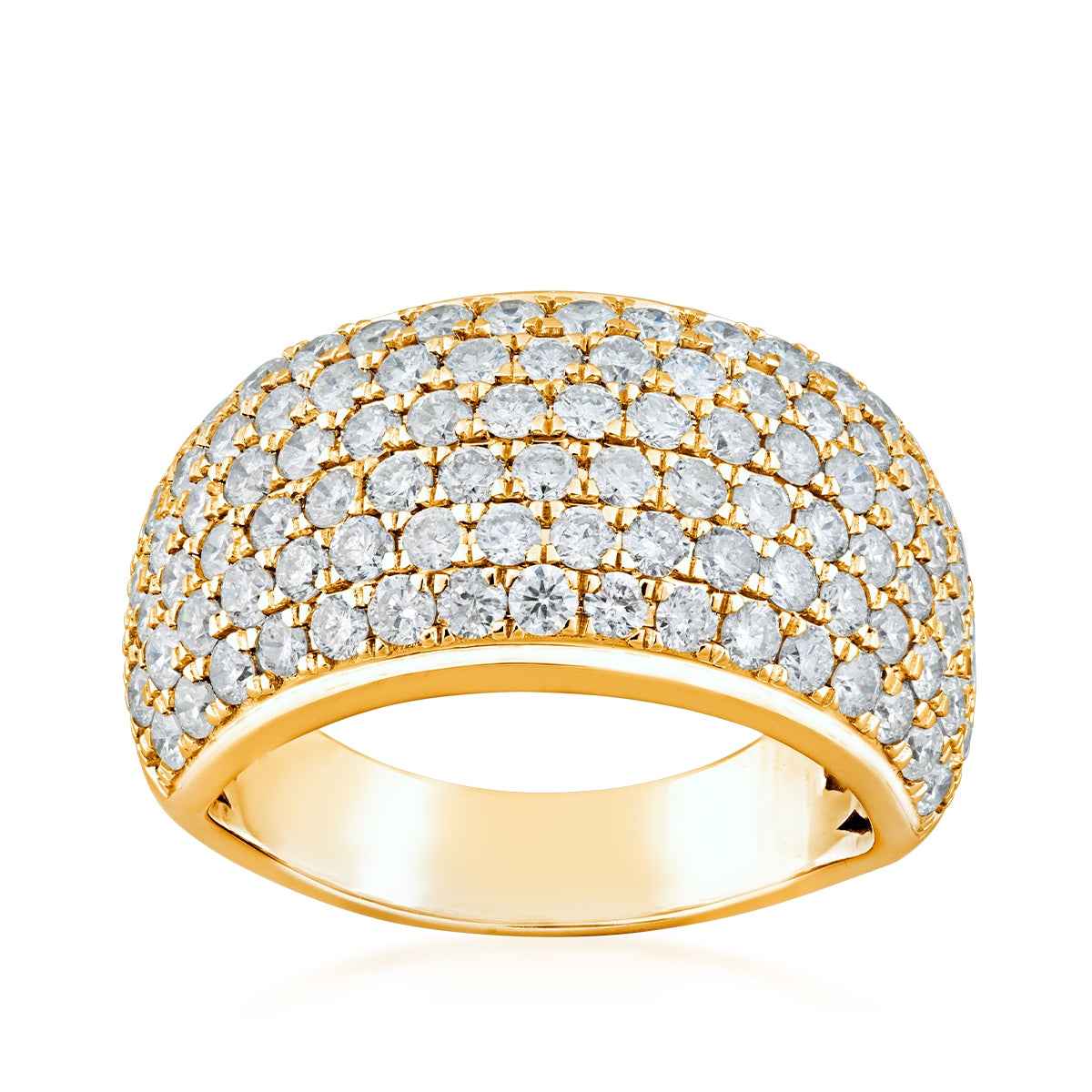2 ct. tw. Multi-Row Diamond Anniversary Band in 10K Yellow Gold