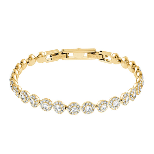 Swarovski Angelic Crystal 6.5-inch Bracelet in Yellow Gold Tone Plating