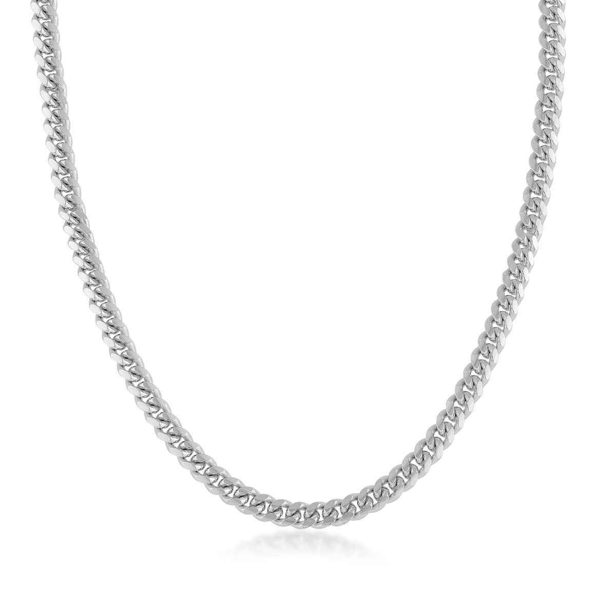 5mm 20-inch Miami Cuban Chain in Sterling Silver