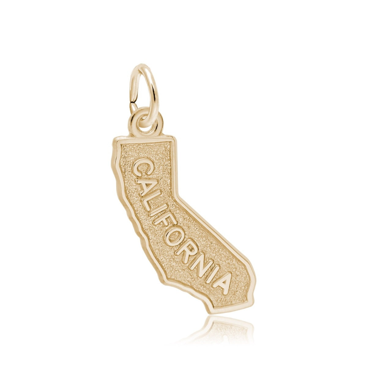 California State Charm in 14K Yellow Gold