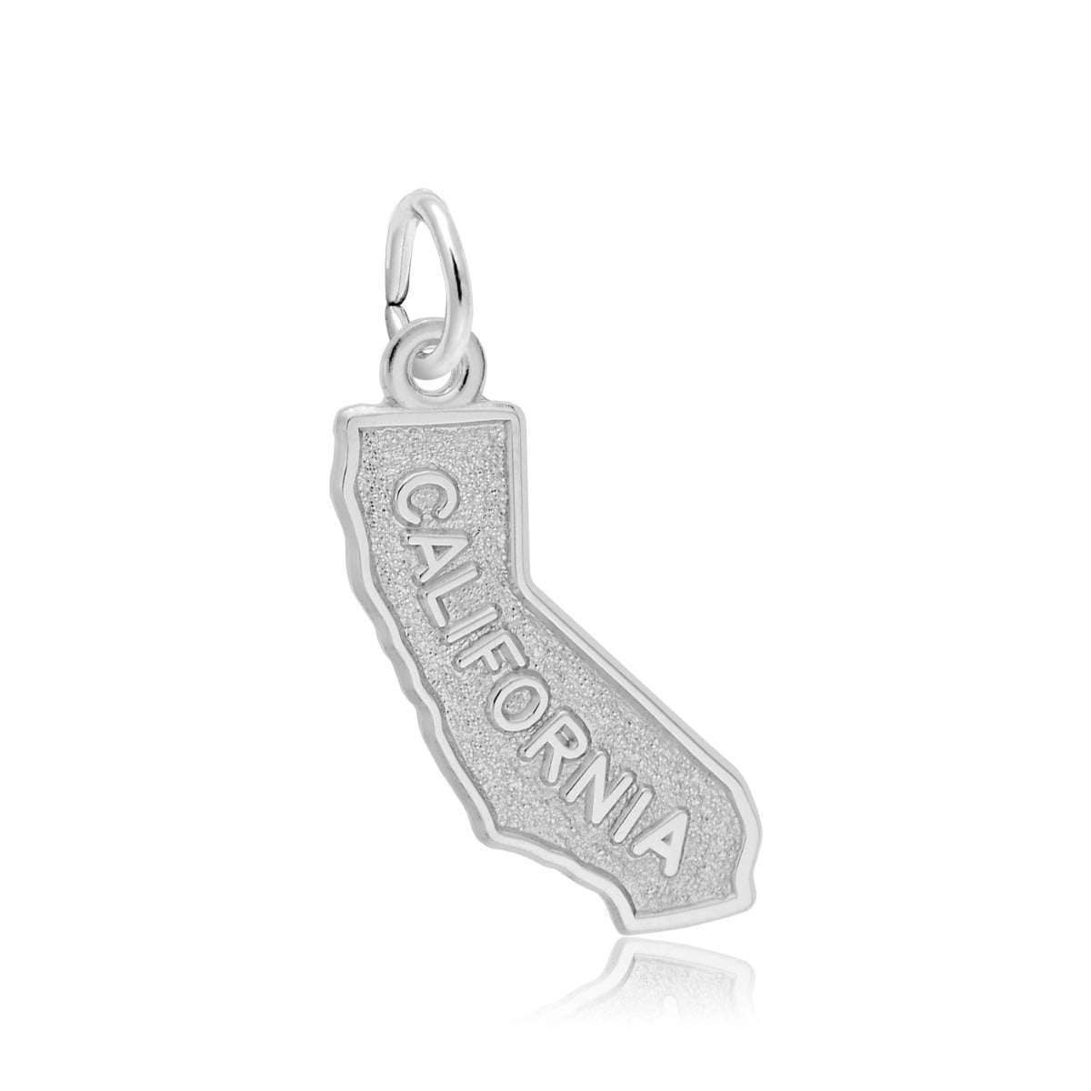 California State Charm in Sterling Silver