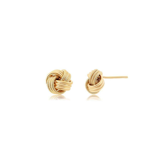 Knot Fashion Earrings in 10K Yellow Gold