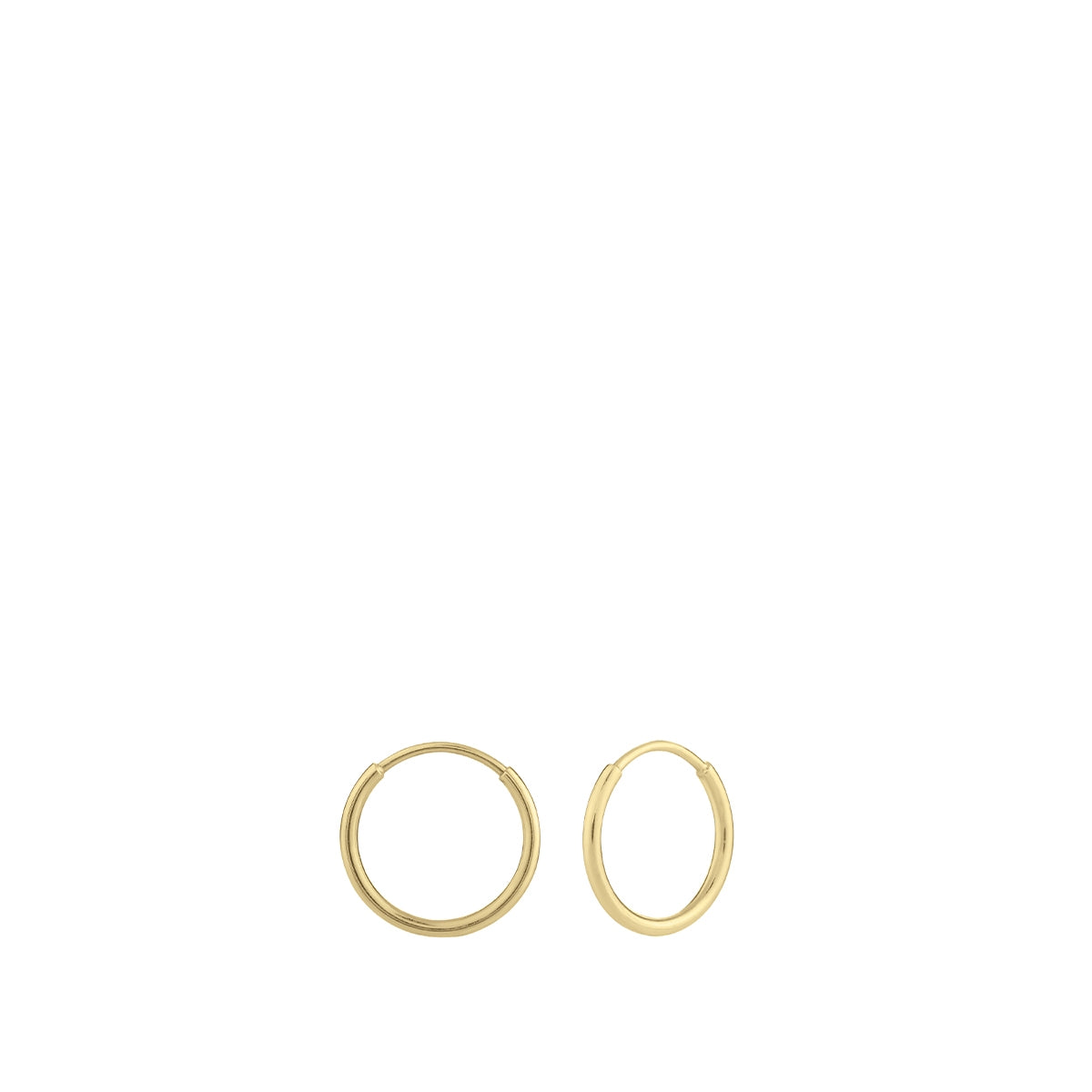 5mm Endless Hoop Earrings in 10K Yellow Gold