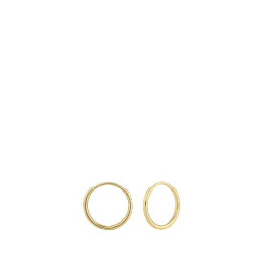 5mm Endless Hoop Earrings in 10K Yellow Gold