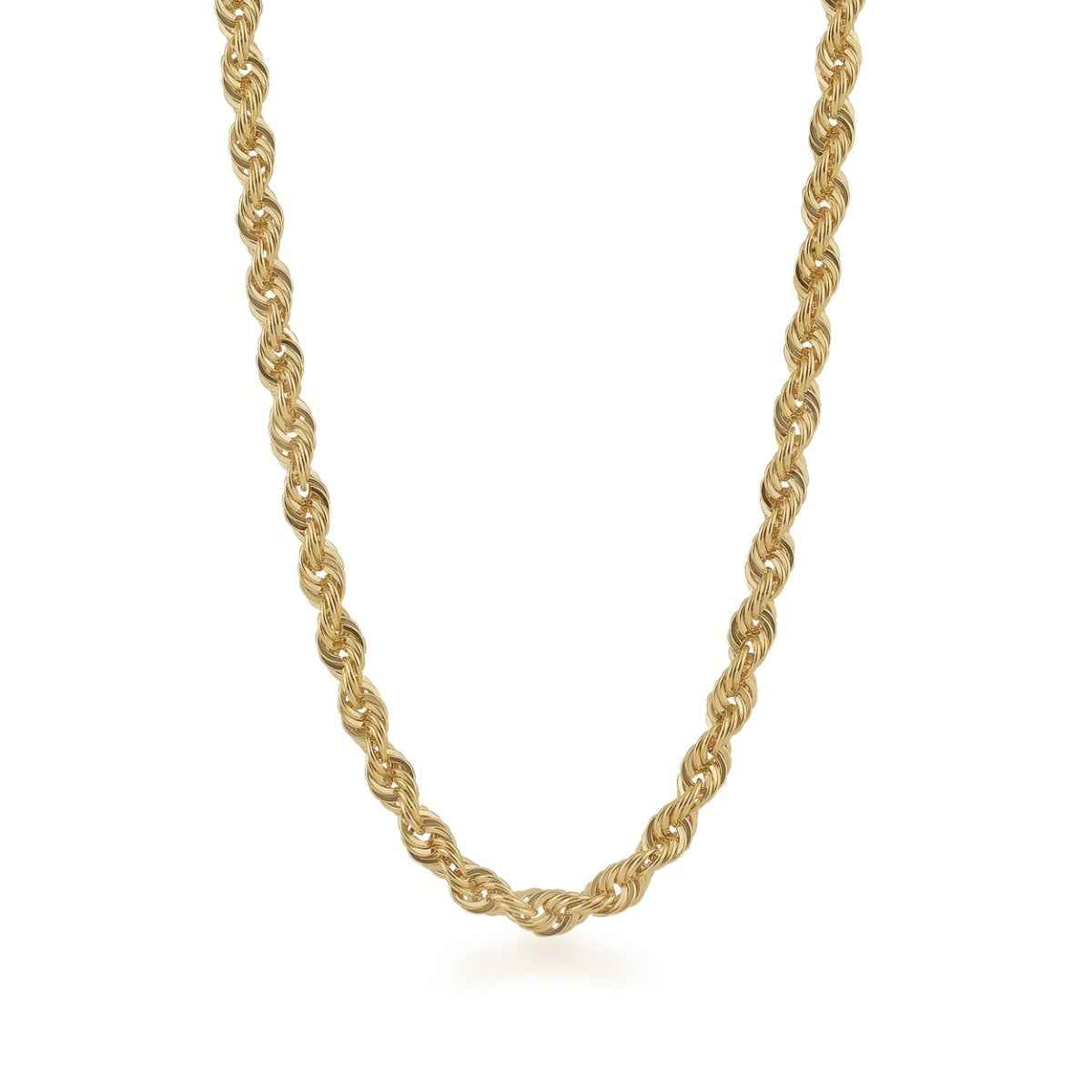 4.5mm 24-inch 14K Yellow Gold Filled Rope Chain