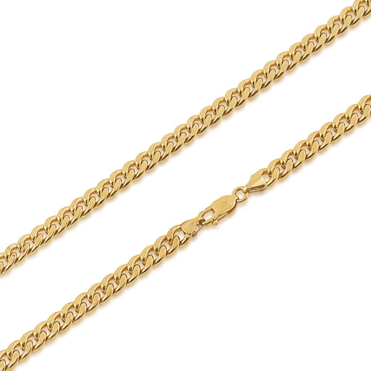 6.5mm 24-inch 14K Yellow Gold Filled Miami Cuban Chain front view