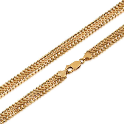 9mm 20-inch 14K Yellow Gold Filled Saduza Chain front view