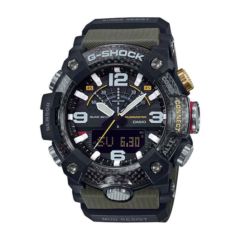 G-Shock Men's Mudmaster Gunmetal Watch with Gray Dial & Green Strap