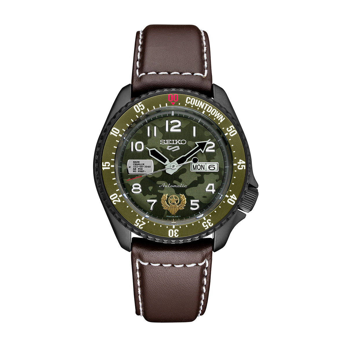 seiko automatic street fighter camo dial watch