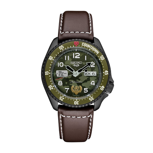 seiko automatic street fighter camo dial watch