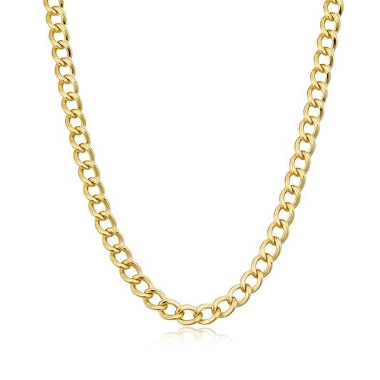 5mm 20-inch Yellow Gold Filled Curb Chain