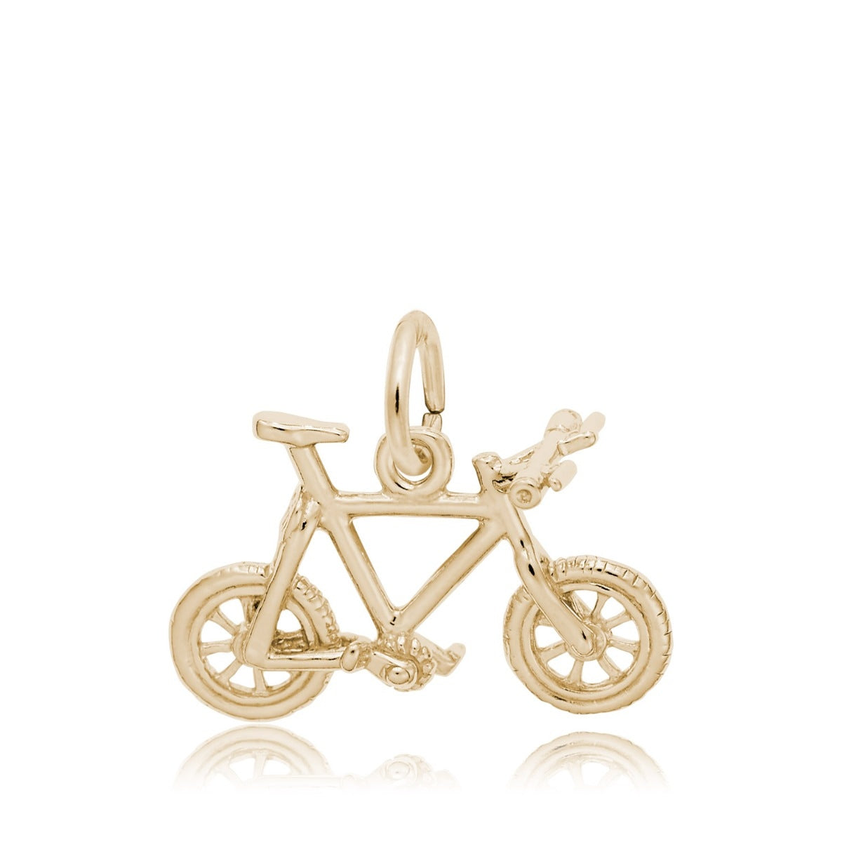 Mountain Bike Charm in 14K Yellow Gold