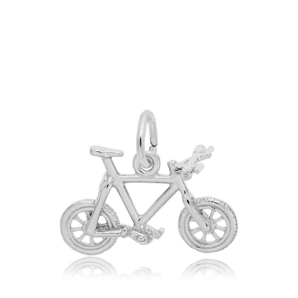 Mountain Bike Charm in Sterling Silver
