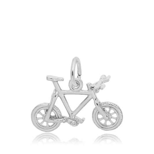 Mountain Bike Charm in Sterling Silver