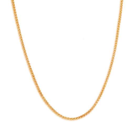 .6mm 18-inch Wheat Chain in 10K Yellow Gold