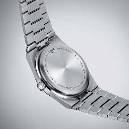 Tissot Men's PRX Stainless Steel Watch with Blue Dial front view