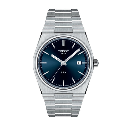 Tissot Men's PRX Stainless Steel Watch with Blue Dial